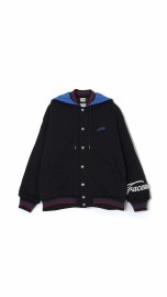 【FACETASM ファセッタズム】FACETASM×FRUIT OF THE LOOM HOODED STADIUM JACKET/BLACK/ブラック