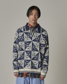 【A NOVEL DAY. /ア ノーベル デイ】 AMISH QUILT BLISTER POLO (275100）（2色）