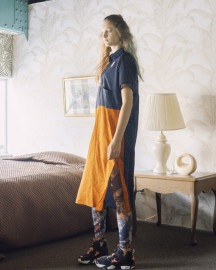 【bedsidedrama ベッドサイドドラマ】Color Panel Relax One-piece (BSD25SS-15) (2色）