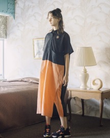 【bedsidedrama ベッドサイドドラマ】Color Panel Relax One-piece (BSD25SS-15) (2色）