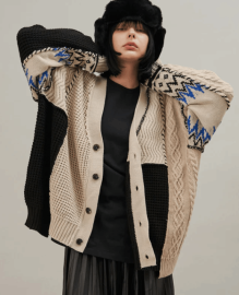 【SeeSew】CRAFT KNIT CARDIGAN （240070）（2色）