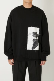 【25春夏】【ALMOSTBLACKオールモストブラック】WOVEN EMBROIDERY WASHED WORK JACKET
