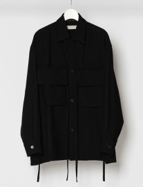 【即納】【WIZZARD/ウィザード】BAG POCKET WOOL TWEED SHIRTS（WSA22-003）
