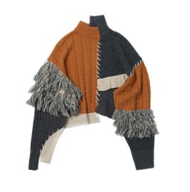 【WIZZARD (ウィザード)】PATCHWORK KNIT（2色）