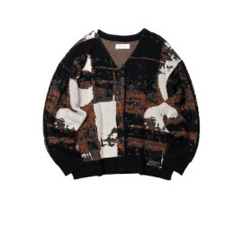【WIZZARD/ウィザード】JACQUARD KNIT CARDIGAN（W24SS-KN020）