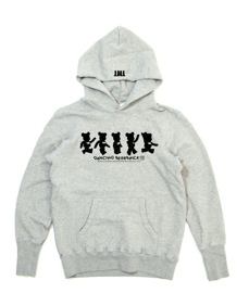 【TMT/ティーエムティー】【BE@RBRICK×TMT】VINTAGE FRENCH TERRY PULLOVER HOODIE (DANCING BE@RBRICK)（TSWF19BA06）