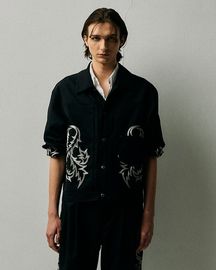 【25AW先行受注】 【A NOVEL DAY.】  HIGH COUNT GABARDINE × EMBROIDERY BL　(2色）