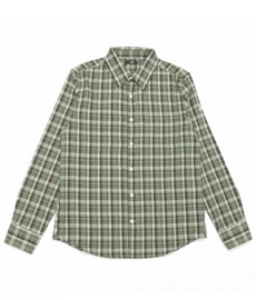 【TMTティーエムティー】COUNTRY CHECK SOFT LONG SLEEVE SHIRT  GREEN（TSHS2505）