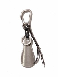 【MR.OLIVEミスターオリーブ】 POLISHED STEER LEATHER / BRASS SHOE HORN KEY RING ME361(3色)