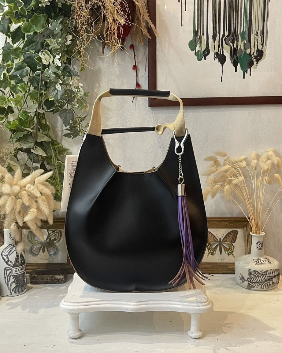 Rich I/リッチアイ】Rich I-09-B-04 / S. CircleI [Leather Handle Bag