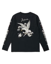 【TAILOR TOYO テーラー東洋】LONG SLEEVE SUKA T-SHIRT EMBROIDERED “EAGLE”（スカル）