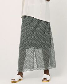 【受注】【10％ POINT還元!!】【bedsidedrama ベッドサイドドラマ】Ultra Mesh Skirt GREEN (BSD26SS-21) (2色）