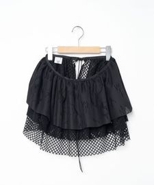 【受注】【10％ POINT還元!!】【bedsidedrama ベッドサイドドラマ】Frill Collar and Wrap Tutu Skirt (BSD26SS-26) (2色）