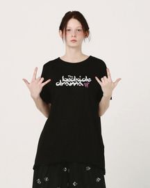 【受注】【10％ POINT還元!!】【bedsidedrama ベッドサイドドラマ】BEDSIDE SISTERS Flare T-Shirt (BSD26SS-25B) (2色）