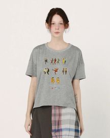 【受注】【10％ POINT還元!!】【bedsidedrama ベッドサイドドラマ】BSD26SS-25A OMNIDANCE Flare T-Shirt (BSD26SS-25A) (2色）