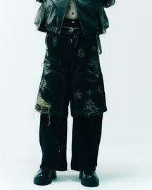【即納】【WIZZARD (ウィザード)  LAYERED DENIM PANTS (W25AW-PA050) （2色）