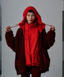 【POINT2倍】【FACETASM ファセッタズム】HOODED CARDIGAN（ニット）
