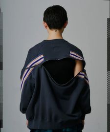 【25AW】【FACETASM ファセッタズム】ZIPPER RIB SWEAT（4色）