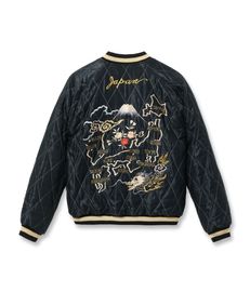 【TAILOR TOYO テーラー東洋】Mid 1950s Style Velveteen Souvenir Jacket “ROARING TIGER” × “JAPAN MAP”（TT15792-