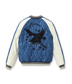 【TAILOR TOYO テーラー東洋】Mid 1950s Style Velveteen Souvenir Jacket “WHITE DRAGON” × “BLACK EAGLE”（TT15792