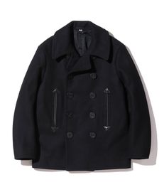 【BUZZ RICKSON'S バズリクソンズ】WILLIAM GIBSON COLLECTION Type BLACK PEA COAT（BR12394）