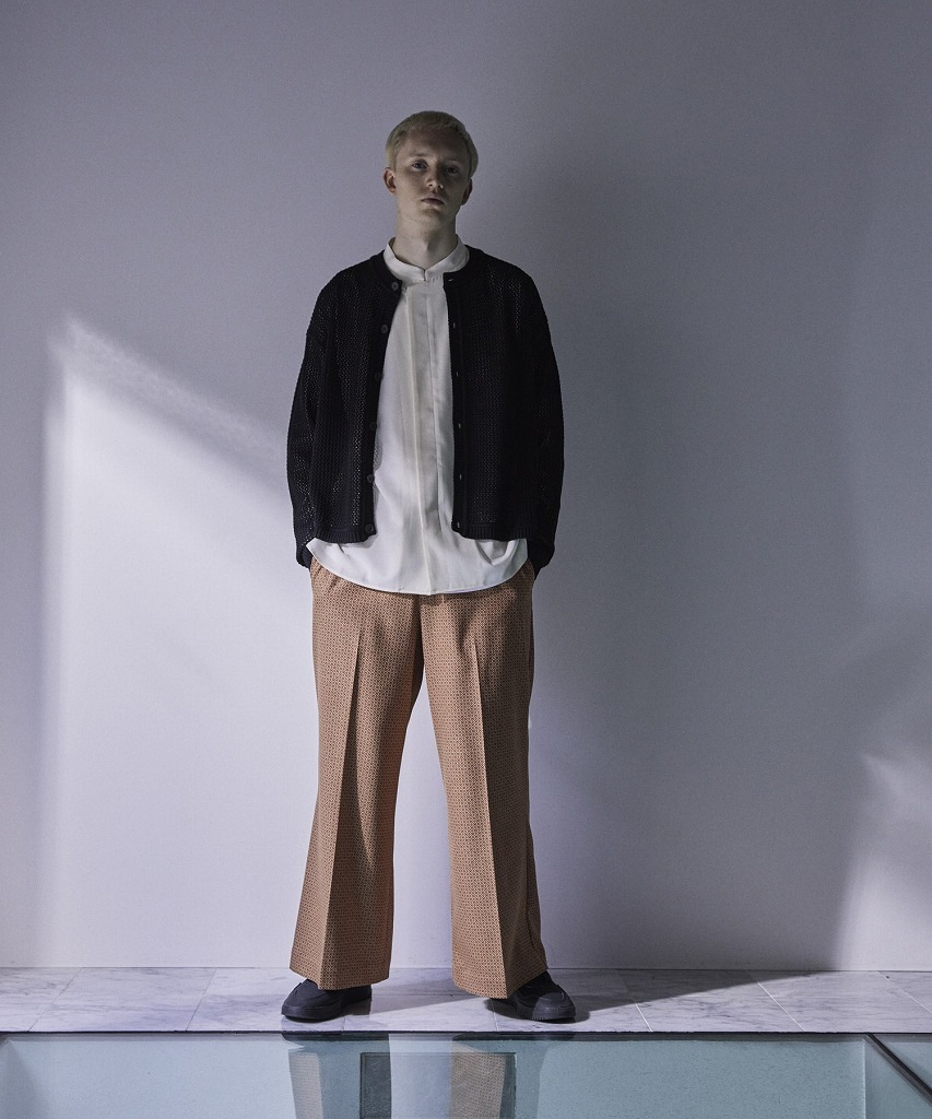 イロコイ IROQUOIS 21AW OPEN WORK MIX KNIT CD ニット