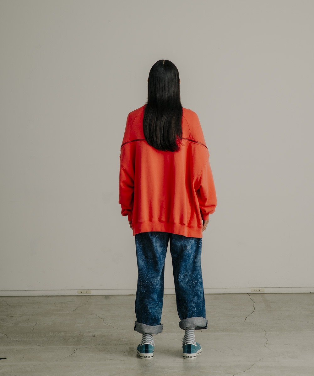 FACETASM ファセッタズム7BARS ZIPPER SWEAT/GREEN/グリーン（4色