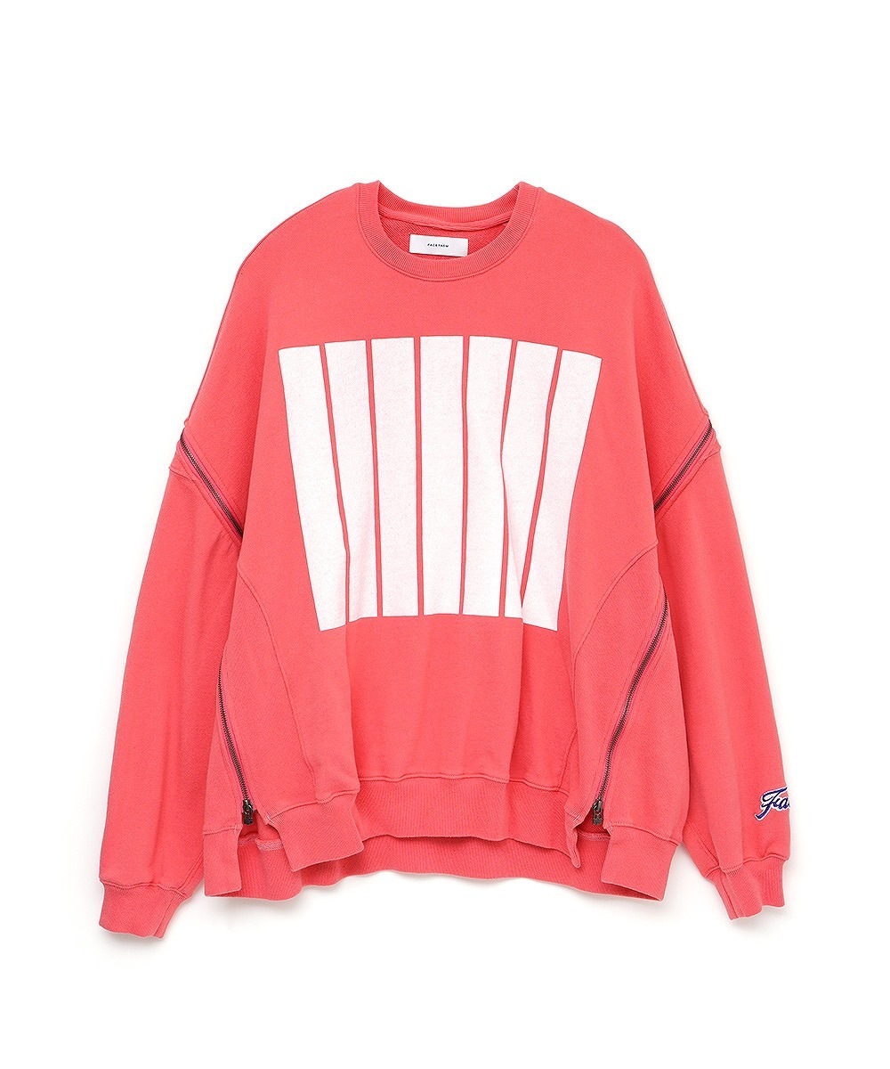 FACETASM ファセッタズム7BARS ZIPPER SWEAT/GREEN/グリーン（4