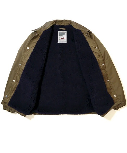 POINT2倍】【TMTティーエムティー】BIG LOGO NYLON BOA JACKET(4色) S