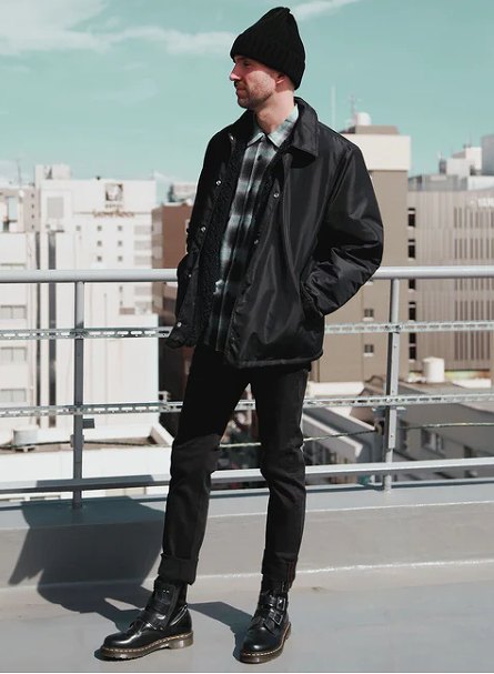 TMT BIG LOGO NYLON BOA JACKET／ BLACK POINT2倍】【TMTティーエムティー】BIG LOGO NYLON BOA JACKET(4色) S