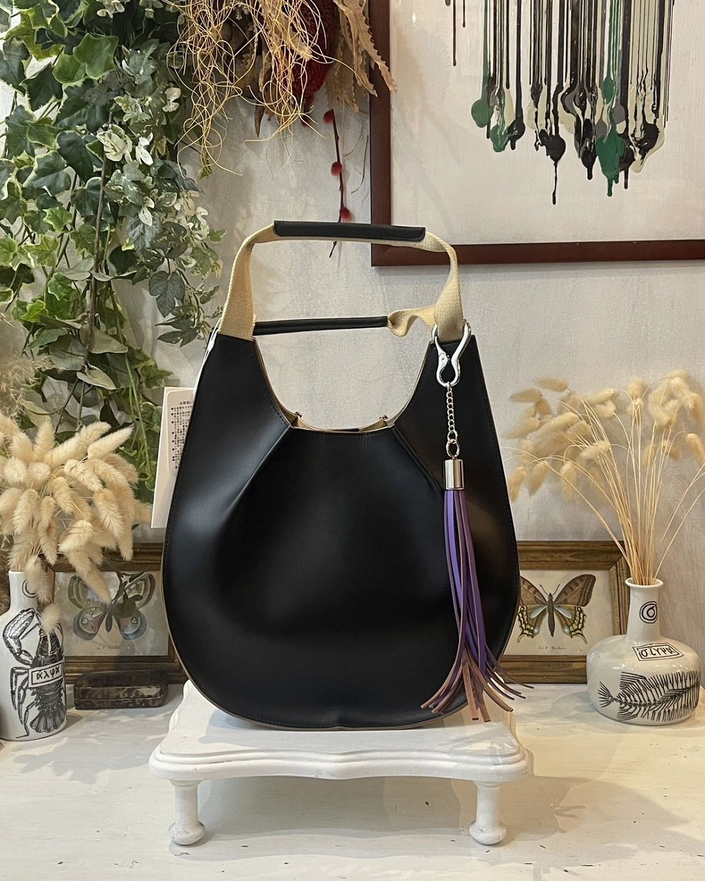 Rich I/リッチアイ】Rich I-09-B-04 / S. CircleI [Leather Handle Bag