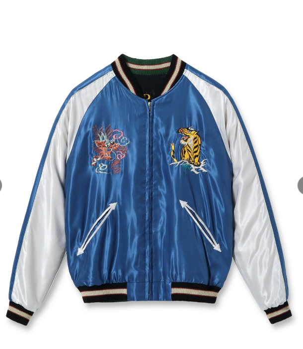 東洋エンタープライズ モスキート部隊 龍虎 サテン スカジャン TT10636 東洋エンタープライズ モスキート部隊 龍虎 サテン スカジャン TT10636