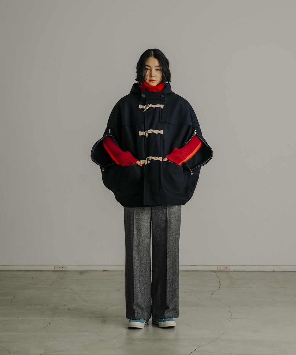 FACETASM ファセッタズム】WOOL CIRCLE CAPE/NAVY | FACETASM | AMATERA