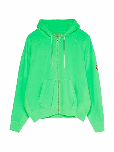 C.E/CAVEMPT】OVERDYE ZIP HEAVY HOODY GREEN CES17CS17 | CAV-EMPT