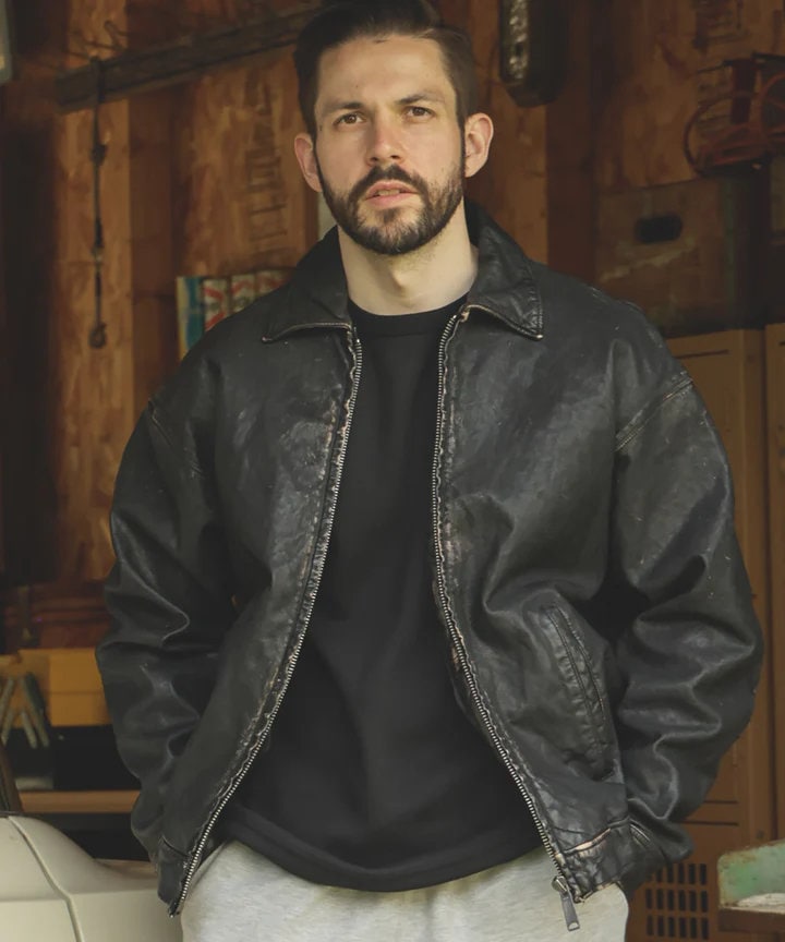 MR.OLIVEミスターオリーブ】VINTAGE CRAFT SHEEP LEATHER / OVERSIZE