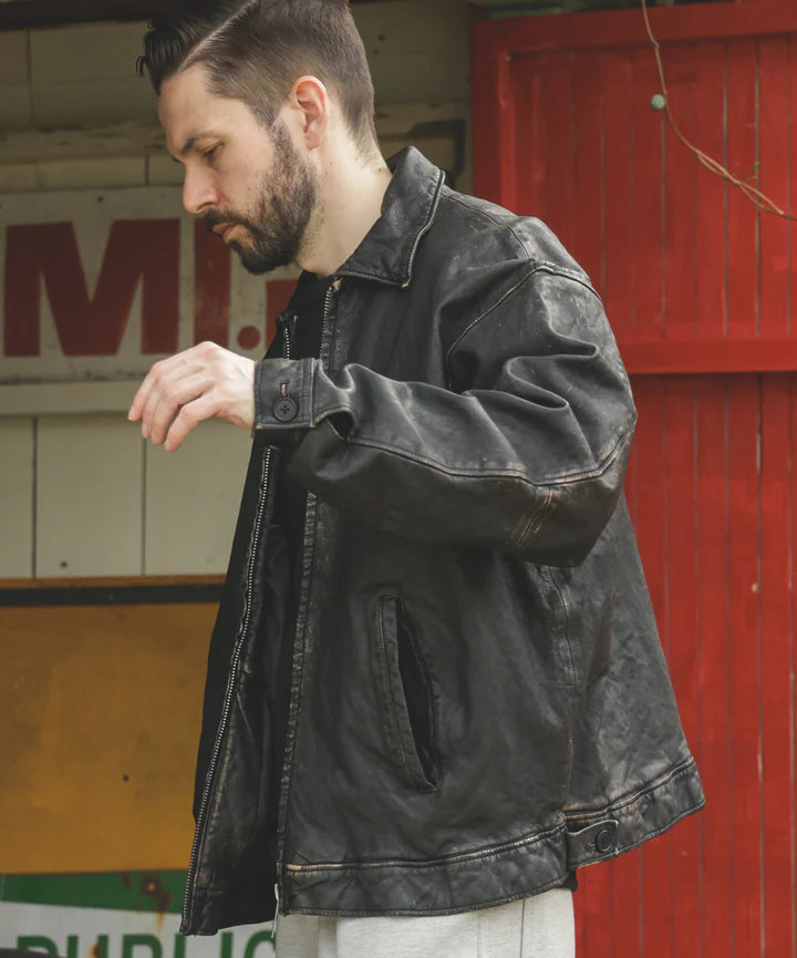 MR.OLIVEミスターオリーブ】VINTAGE CRAFT SHEEP LEATHER / OVERSIZE