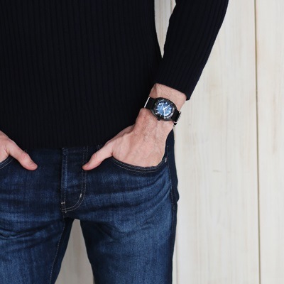 時計 ZENO-WATCH Vintage divers 201-3-BB-BK ZENO-WATCH 201-3-BB-BK Vintage-Style Quartz Diver Black