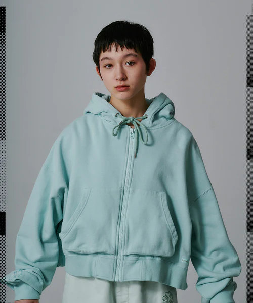 25AW】【FACETASM ファセッタズム】CROPPED ZIP-UP HOODIE（4色
