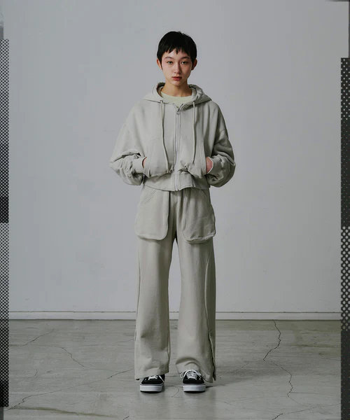 25AW】【FACETASM ファセッタズム】CROPPED ZIP-UP HOODIE（4色