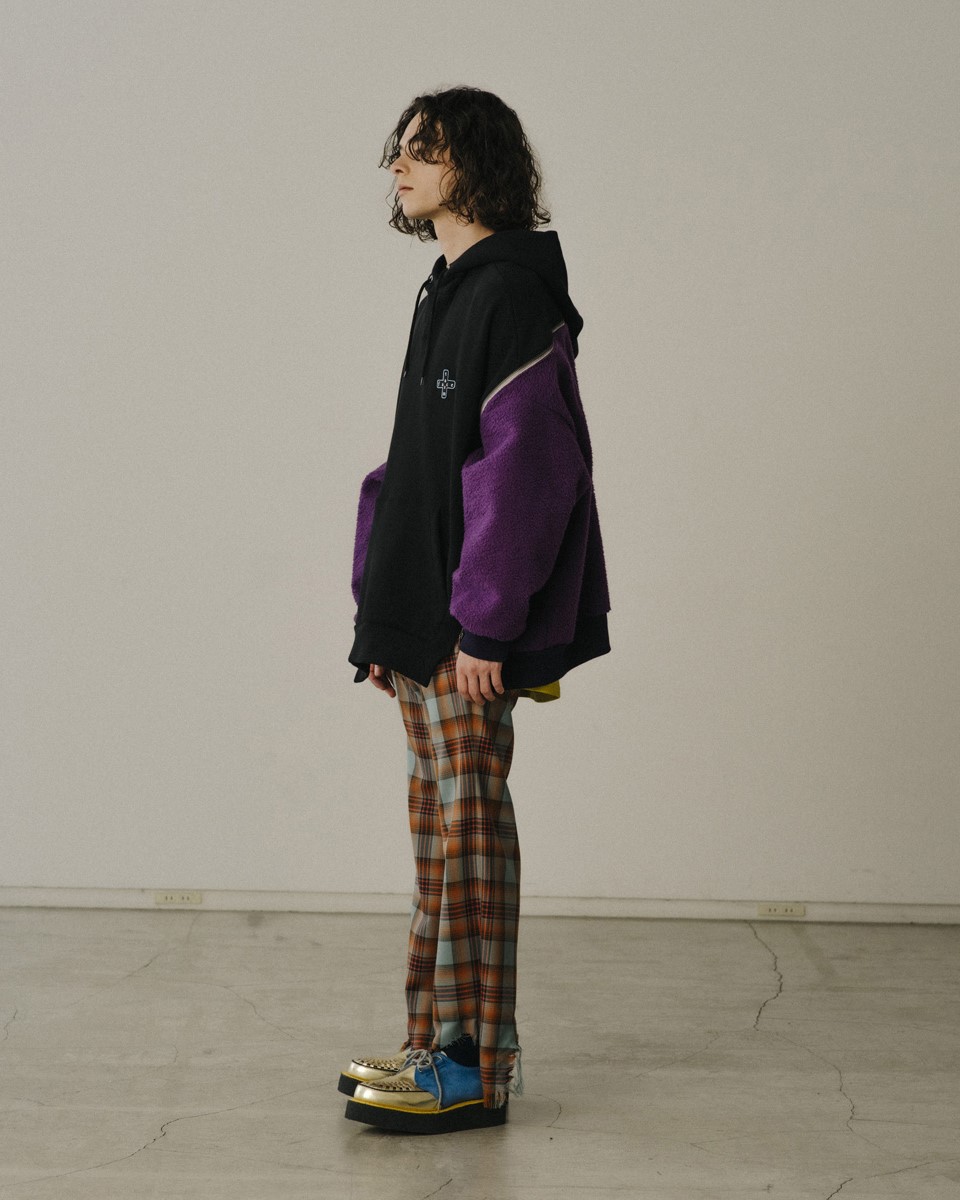 POINT2倍】【FACETASM ファセッタズム】FLEECE ZIPPER HOODIE（4色 