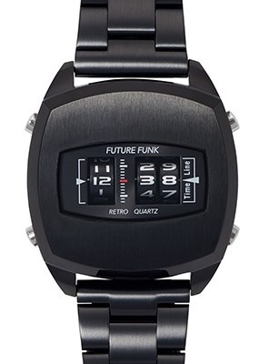 【FUTURE FUNK】 RETRO QUARTZ FF101 ポイント10倍】FUTURE FUNK (フューチャー ファンク) FF101-BK-MT