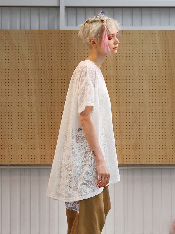 bedsidedrama - ベッドサイドドラマ　HAGOROMO Flock Tee bedsidedramaベッドサイドドラマ】 HAGOROMO Flock Tee bsd21SS