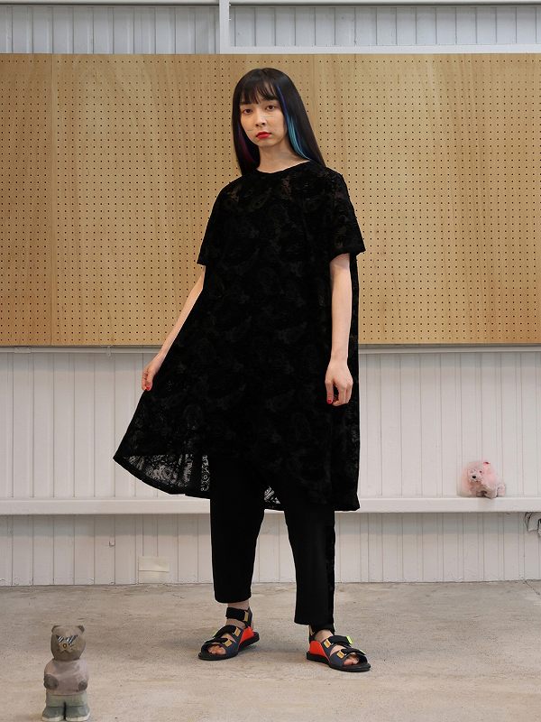 bedsidedrama - ベッドサイドドラマ　HAGOROMO Flock Tee bedsidedramaベッドサイドドラマ】 HAGOROMO Flock Tee bsd21SS