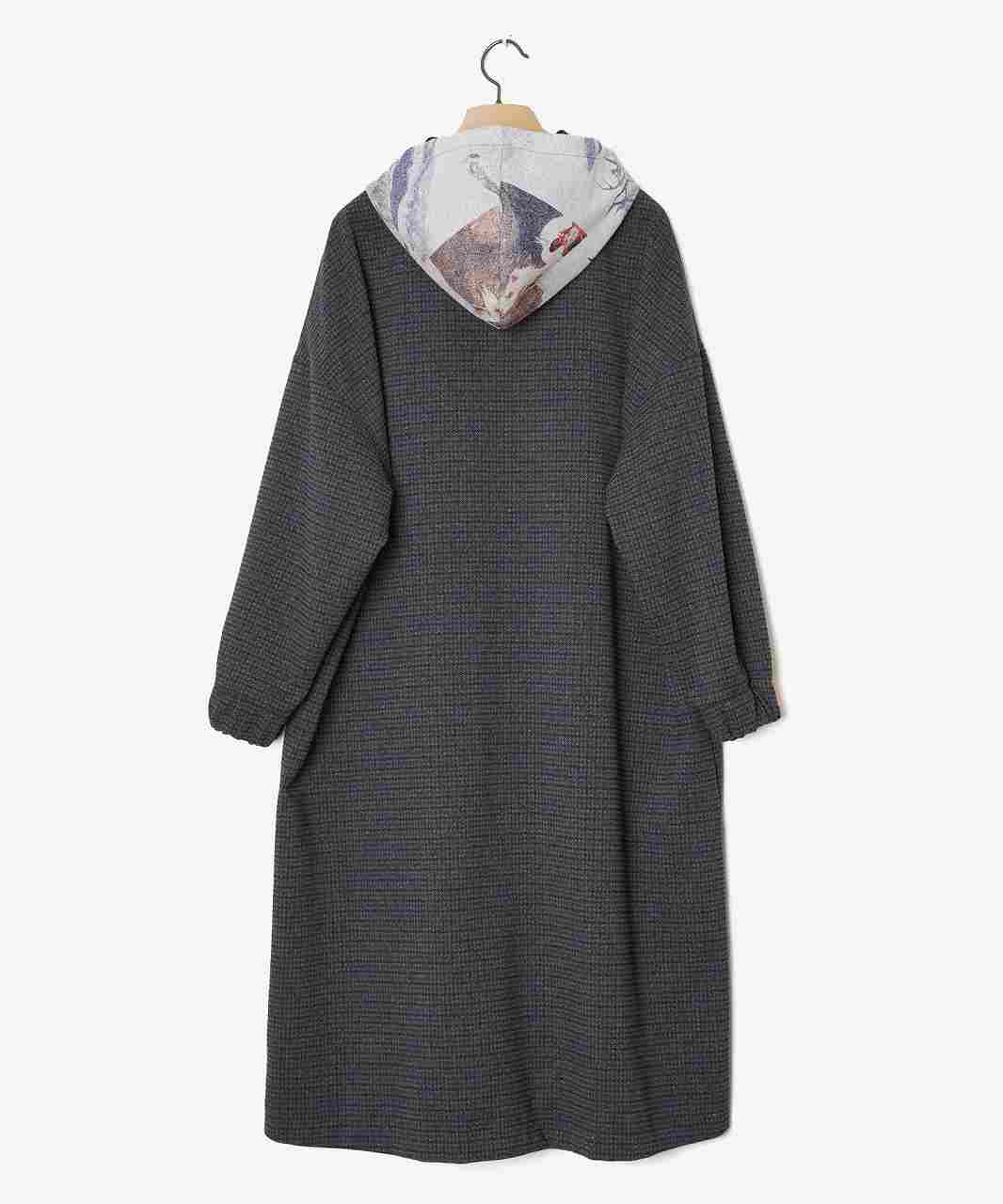 STOF ストフ Flagments Hooded Coach Coat