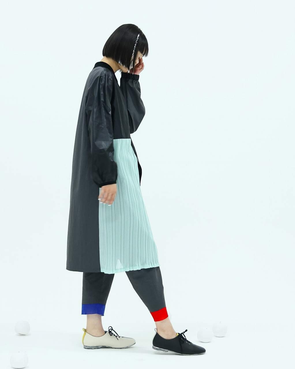 BEDSIDEDRAMAベッドサイドドラマ】Asymmetric right coat（bsd23SS-05