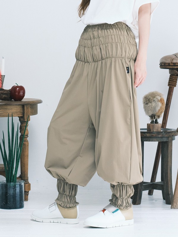 BEDSIDEDRAMAベッドサイドドラマ】 bsd22SS-12 Shirring Pants(2色