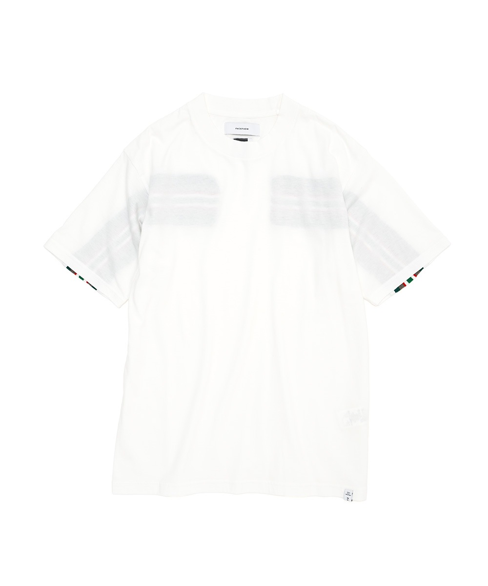 POINT2倍】【FACETASM ファセッタズム】RIB BASIC TEE（2色