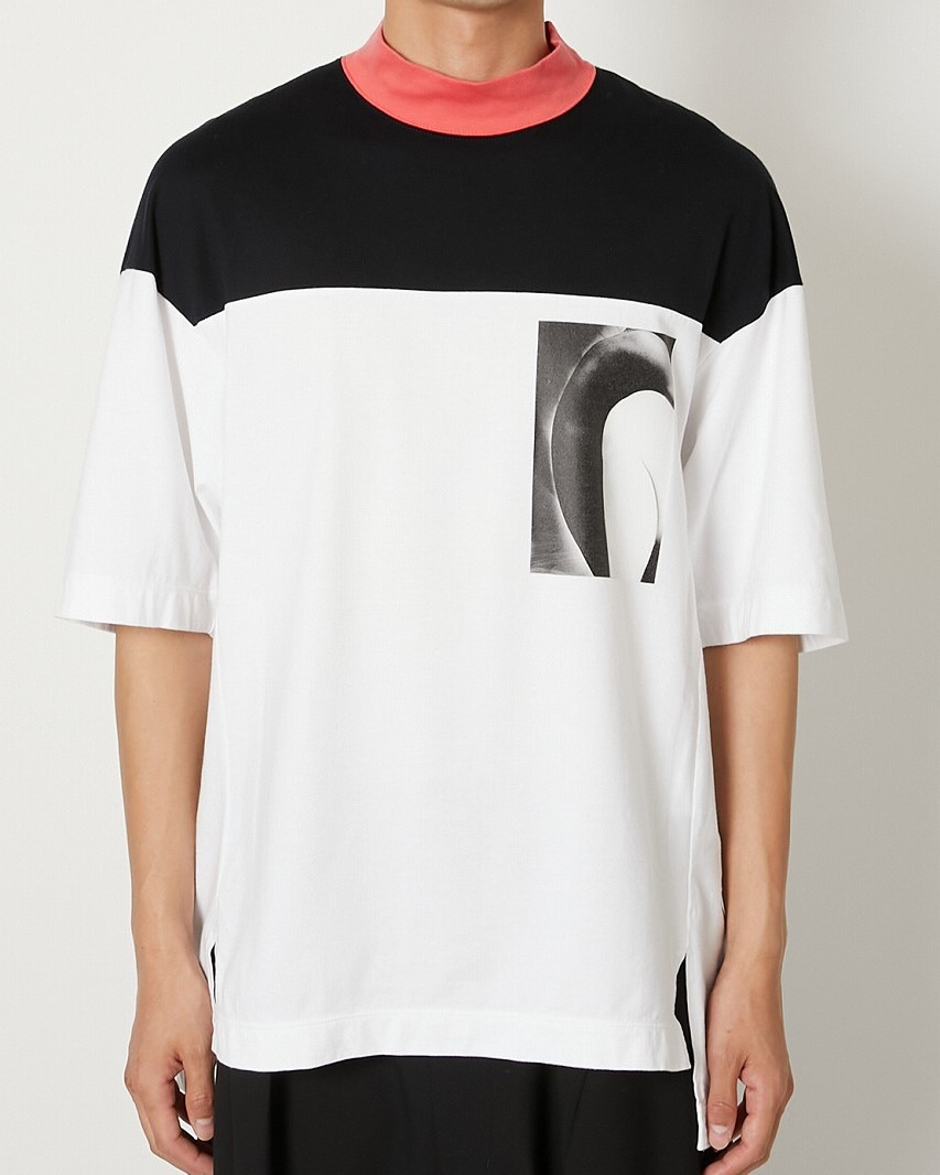 ALMOSTBLACKオールモストブラック】プリントTシャツ / COLOR BLOCK BIG