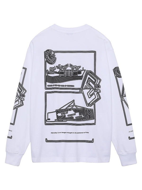 C.E/CAVEMPT】 MD FRAGMENTS LONG SLEEVE T CES20LT01(2色) | CAV-EMPT 