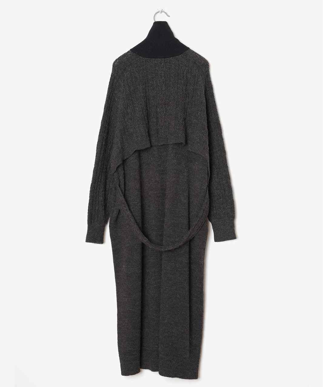 □【BEDSIDEDRAMAベッドサイドドラマ】Knit laidback trench coat